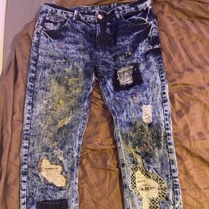 Paint splatter jeans size 36
